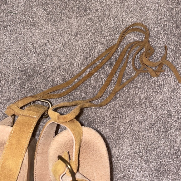 Free People dover clog sandals 41 womens shoes suede ankle strap heels 9.5 - Picture 9 of 16